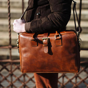 Sac à ordinateur portable en cuir tendance, fabriqué en tissu doux, design léger, prix de gros, style durable, sacs à ordinateur portable en cuir - Product Image 1