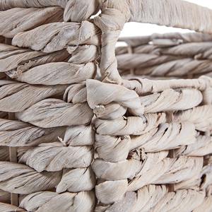 Panier en jacinthe d'eau teinte en blanc, fait main, panier de rangement, vente en gros, écologique, fabriqué au Vietnam - Product Image 3