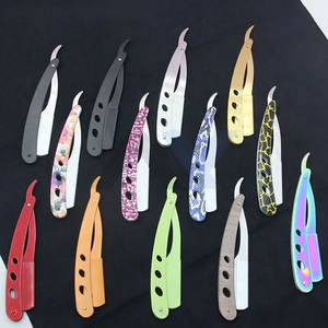 Navaja de Afeitar Plegable para Hombre de Alta Calidad con Logotipo Personalizado, Navaja de Afeitar Profesional con Mango de Madera, Afeitado en Húmedo Clásico - Product Image 2