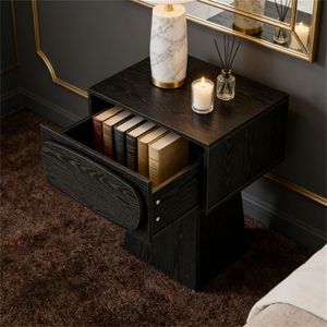 <b>Small</b> Side <b>Table</b> with Storage Space As <b>Coffee</b> Tea or Sofa <b>Table</b> Nightstand - Product Image 4