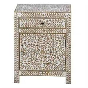 Bone Inlay Unique Accent for Living Spaces Bone Inlay table Elegant Look for Dining & Coffee Tables <b>stone</b>, - Product Image 4