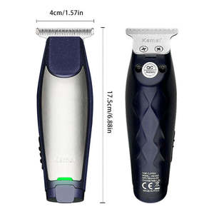 Tondeuse à cheveux professionnelle <span class=keywords><strong>Kemei</strong></span> KM 5021 3 en 1 rechargeable, tondeuse à cheveux à lame plate 0 mm, machine à couper les cheveux pour barbier avec câble USB - Product Image 1