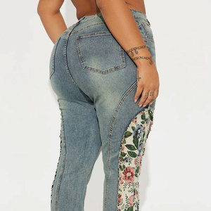 Pantalones Vaqueros de Mezclilla para Mujer al por Mayor, de Alta Calidad, Corte Bootcut, Casuales, Estilo Urbano, de Verano, Poliéster/Algodón, Cintura Media, Secado Rápido, Vintage - Product Image 4