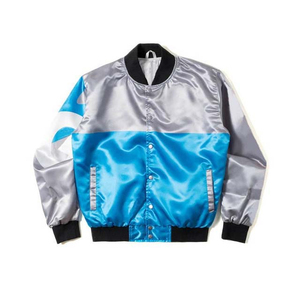 Veste bomber en satin pour homme, élégante et confortable, de haute qualité, durable et parfaite pour le baseball universitaire. - Product Image 3