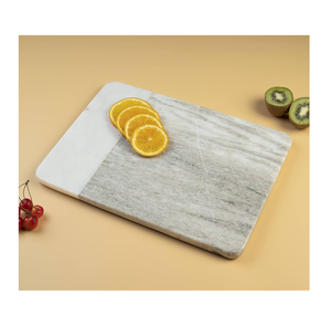 Planche à découper en marbre avec poignée, artisanat en pierre blanche, vente en gros, planche à découper, meilleur prix - Product Image 6
