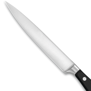 Couteau utilitaire professionnel en acier inoxydable avec manche à triple rivet noir, lame tranchante pour la découpe de viande et de légumes en cuisine - Product Image 6