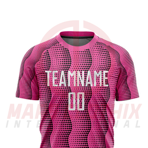 Ropa Deportiva de Entrenamiento, Conjunto de Camiseta de Fútbol de Manga Corta con Cuello Redondo y Pantalones Cortos, Uniforme Deportivo de Fútbol con Servicio OEM - Product Image 5
