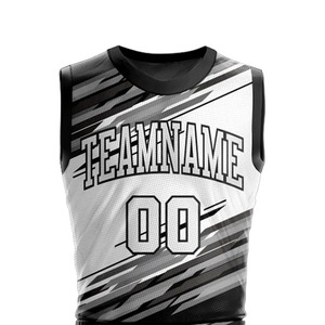 Ensembles d'uniformes de basketball pour hommes, sur mesure, confortables, imprimés, grandes tailles, vêtements de sport d'été, 100% polyester - Product Image 5