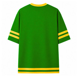 เสื้อยืดสีเขียวพี ลายปัก Chi Eta Phi คอทรงโอ แขนลายทาง ผ้าฝ้าย 100% ทรงหลวม สัญลักษณ์แห่งการบริการต่อสังคม - Product Image 6