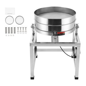 Setaccio Vibrante Elettrico Automatico 25W in Acciaio Inox, Macchina per Setacciare Polveri 40+100 Mesh per Separazione Minerali - Product Image 1
