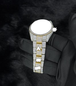 Reloj de Acero Inoxidable con Incrustaciones de Diamantes de Imitación Estilo Hip Hop, Analógico, Mecánico, Automático, VVS Moissanite, Pasa el Test de Diamantes - Product Image 5