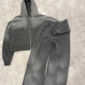 Elite men's acid washed tracksuits. Modern contrast-panel zip jackets and matching <b>joggers</b> in high-stretch tech fabric. - Product Image 1