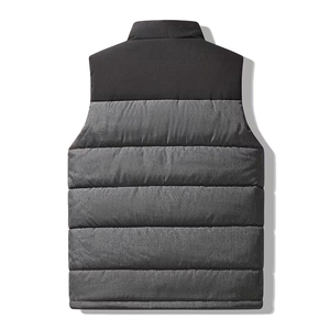 Chalecos Montane para Hombre, Más Vendidos, Color Negro y Gris, Cierre de Cremallera, Cuello Alto, Relleno de Algodón, Cálidos para Invierno, para Actividades al Aire Libre - Product Image 2