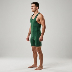 เสื้อกล้ามออกกำลังกายผู้ชายแบบสั่งทำพิเศษ พิมพ์ลายแบบ Sublimation ผ้า Spandex/Polyester แห้งเร็ว กระชับรูปร่าง เหมาะสำหรับมวยปล้ำ วิ่ง และออกกำลังกายทั่วไป - Product Image 3