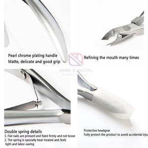 Coupe-ongles professionnels en acier inoxydable les plus vendus, durables, pour salon, réutilisables, de haute qualité, pour manucure des doigts et des orteils, OEM - Product Image 6