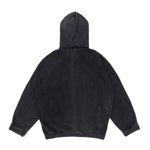 Chaquetas de Hombre a la Moda, Estilo Denim Desgastado con Roturas, Sudadera con Capucha, Moda Moderna y Elegante - Product Image 2