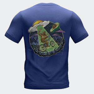 Camisetas de Algodón 100% de la Mejor Calidad para Hombre, Estampado Personalizado, Diseño Sólido, Transpirables, de Secado Rápido, Ecológicas y Resistentes - Product Image 2