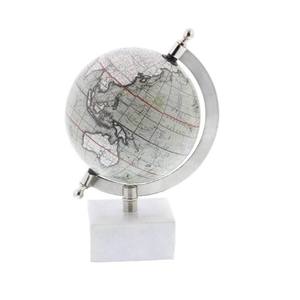 Globo Terráqueo Decorativo Vintage con Base de Mármol, Diseño de Mapa Antiguo, Decoración de Escritorio para Oficina y Hogar, Regalo de Viaje - Product Image 4