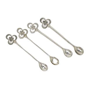 Ensemble de cuillères à Long manche, en laiton, Nickel, argent, longue barre en relief faite à la main avec Design torsadé - Product Image 1