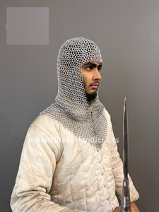 Armadura Medieval de Acero para Dama, Capa y Coif, Estilo Antiguo Moderno, Disfraz Personalizado para Cosplay SCA - Product Image 3