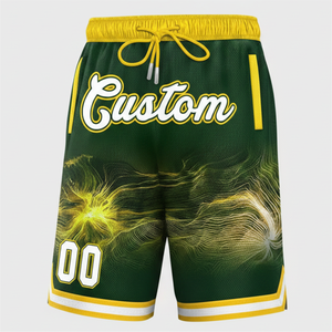 Shorts de basketball brodés personnalisés, style streetwear hip-hop, grandes tailles, séchage rapide, respirants, pour la gym et le fitness - Product Image 1
