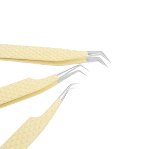 Pince à épiler professionnelle Kaamir Instruments en acier inoxydable à pointe de précision, anti-magnétique, à pointe lisse et confortable pour extensions de cils - Product Image 6