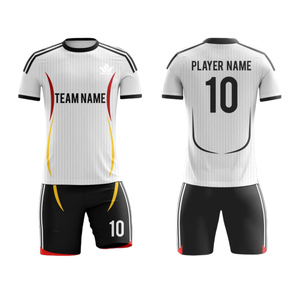 Conjunto de Camiseta de Fútbol con Estampado en Degradado Blanco y Azul, Unisex, Manga Corta, Sublimada, Absorbe la Humedad, Ajuste Atlético, Uniforme para Todas las Temporadas - Product Image 2