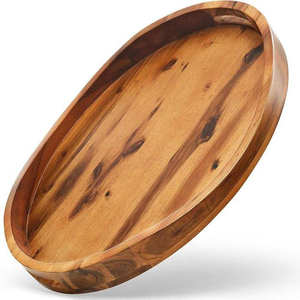 Plateau en bois artisanal avec motifs indiens traditionnels pour emballage cadeau de luxe ou décoration d'intérieur haut de gamme - Product Image 6
