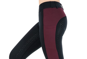 Leggings d'équitation personnalisés de haute qualité pour femmes, avec logo personnalisé, culottes d'équitation taille haute, leggings de compression équestres - Product Image 5