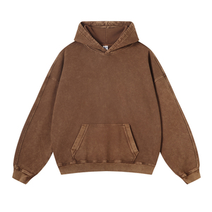 Survêtement Homme Hiver Tendance Oversize en Molleton Épais à Capuche et Jambes Larges, Imprimé Étoiles, Teinture Dip Dye, 100% Coton, Manches Longues - Product Image 4