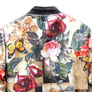 Stylish <b>Zip</b>-<b>Up</b> <b>Jacket</b> Printed Pattern Casual Lightweight Windbreaker Outerwear Trendy Layer for Daily Wear - Product Image 6