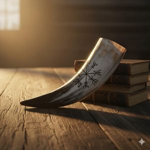 Auténtico Cuerno Vikingo Pulido de Alta Calidad, Estilo Animal, para Beber Mead o Cerveza, Ideal para Eventos de Cosplay, Hecho a Mano con Cuerno de Búfalo - Product Image 1