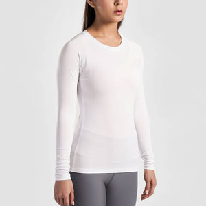 Light Weight And Comfortable Fit Women Compression Shirts Slim Fit Plain Dyed Women Compression Shirts - Product Image 6