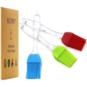 Brocha de Silicona de 7 Pulgadas para Repostería, Libre de BPA, Grado Alimenticio, para Untar Aceite, Mantequilla, Aderezos, Barbacoa, Cocina - Product Image 1