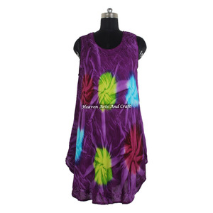 Vestido de Verano 2026 con el Último Diseño, Ropa de Playa para Mujer, Sexy, Sin Mangas, Tie Dye, Estilo Bohemio, Vestido de Rayón Estilo Bohemio Gitano - Product Image 2