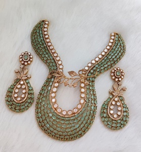 Premium Quality <b>Necklace</b> With Beautiful Earrings Suits Both Ethnic & Western Wear Perfect For Party Wear <b>Statement</b> <b>Necklace</b> Set - Product Image 2