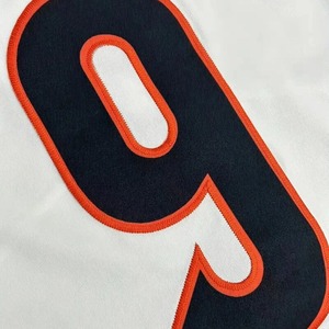 Maillot de football blanc pour homme, numéro 9, imprimé par sublimation, col rond, manches courtes, polyester, vêtement respirant - Product Image 4