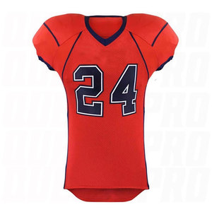Jersey de Fútbol Americano Personalizado OEM, Manga Corta, Tejido Transpirable de Alto Rendimiento, Número y Nombre del Equipo Personalizados, Talla Grande, Duradero - Product Image 4