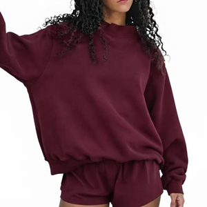 Women's <b>Black</b> Crew Neck Embroidered Sweatshirt Casual Drop Shoulder <b>Long</b> <b>Sleeve</b> Pullover Solid Color Loose Fit Spring <b>Top</b> - Product Image 5