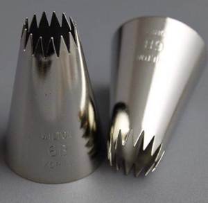 Outils de décoration de gâteaux : Douille à pâtisserie 12 dents en acier inoxydable 304, outil de pâtisserie DIY, stylo de décoration de gâteaux, PILLAR Heat - Product Image 6