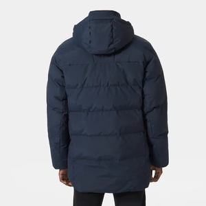 <b>Men</b> Streetwear Eco-Friendly Windproof Puffer Jacket Winter Lightweight Insulated Durable Nylon/Cotton Shell Front Logo Outdoor - Product Image 3
