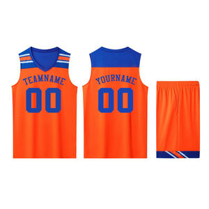 Maillots de basket-ball unisexes pour adultes personnalisables - 100% polyester, impression par transfert thermique, séchage rapide, anti-UV, anti-bactérien, équipe personnalisée - Product Image 2