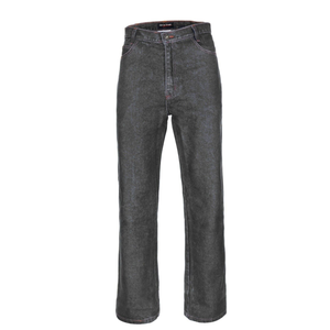 100% coton résistant aux flammes FR Denim Jeans W28 X L30 Moyen Noir avec fil Beige Vêtements de sécurité - Product Image 1
