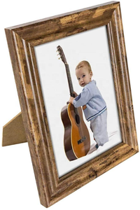 5x7 Picture <b>Frame</b> Farmhouse Rustic Wood Photo <b>Frames</b> for <b>Wall</b> or Desk Display - Product Image 3