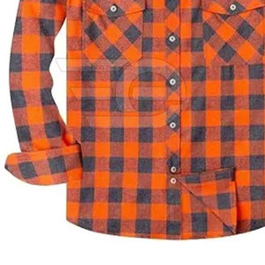 เสื้อเชิ้ตผ้าแฟลนเนลแขนยาวสำหรับผู้ชาย สวมใส่สบาย ผ้าฝ้ายเนื้อนุ่ม ลายตาราง ติดกระดุม ใส่ได้ทั้งลำลองและทำงาน ทันสมัย เหมาะกับกิจกรรมกลางแจ้ง - Product Image 2