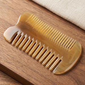 Peine de Cuerno de Búfalo Natural Ecológico, Peine para el Cabello de Uso Doméstico, Peine para Barba de Estilo Clásico con Logotipo Personalizado de Curio Craft - Product Image 4