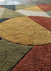 Premium Contemporary Wool Rug Anti-Slip Cotton Backing Handmade Geometric Pattern <b>Thick</b> Pile for Interior Designers Retail - Product Image 6
