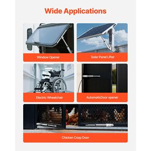 Attuatore Lineare ad Alta Velocità 12V, 4 Pollici, 0.6"/s, Protezione IP54, Staffa di Montaggio per Motori di Tende Intelligenti - Product Image 3