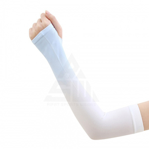 Manchons de cyclisme unisexes noirs, blancs, gris, anti-UV, séchage rapide, anti-transpiration, respirants, protection sportive par compression - Product Image 5