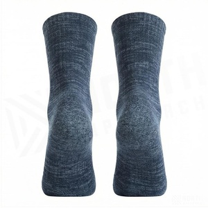 Crew <b>Socks</b> Solid Blue Breathable Running <b>Socks</b> for Adults Spring Season - Product Image 2
